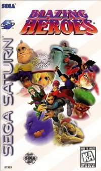 Blazing Heroes Sega Saturn  box art